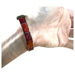 Jay King Desert Rose DTR Sterling Silver 925 Sponge Coral Hinged Bracelet Photo 3