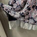 Crown & Ivy  Dress Firework Red White and Cute Flyback Size XL July 4th Photo 5