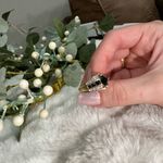 14K White Gold Sapphire & Diamond Ring Photo 9