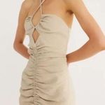 Rumer Estelle Halter Maxi‎ Dress Size M Tan Size M Photo 0