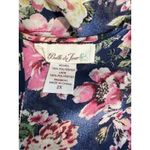 belle du jour Blouse Plus Size 2X Floral Keyhole Sheer Lace Multicolored Hi Low Photo 9