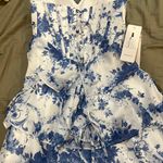 Blue floral homecoming dress Photo 1