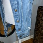 Boohoo NEW π . Distressed Sleeveless Denim Vest Photo 2