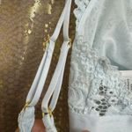 Aerie Light Blue Lace Triangle Strappy Back Bralette Small NWOT Photo 4