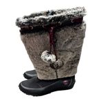 Timberland Winterberry Tall Fur Winter Boots Pom Poms Side Zip Women’s 6.5 Photo 4