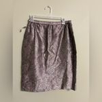 Talbots  Vintage Silk Blend Jacquard Paisley Skirt Size 10 New Dead Stock Pink Photo 1