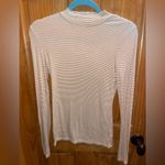 Anthropologie  Pure + Good mock neck golden ribbed knit striped shirt - size XS Photo 4