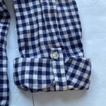 Cynthia Rowley linen gingham blazer, blue & white. 100% linen. NWOT. Size S Photo 10