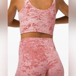 Lululemon Wunder Lounge High Rise Tight 28” Crushed Velvet Soft Cranberry Size 6 Photo 3