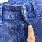 Anthropologie Anthro Pilcro & The Letterpress Slim Boyfriend Crop Blue Corduroy Pants 25 Photo 4