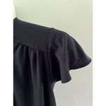 H&M  Women's Navy Blue Short Sleeve Polyester‎ Blouse Size Small Photo 5