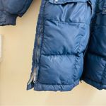 Vintage COMFY Goose Down Long Puffer Coat Blue Belted Seattle USA 70s 80s Size L Photo 11