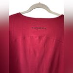 Alphalete cotton Blend Oversized tee Ruby Red burgundy Curved Hem Size M NEW Photo 2