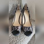 Enzo Angiolini  Lace Peep Toe Heels Size 7.5 Photo 3