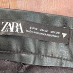 ZARA Black Faux Leather Pants  Photo 4
