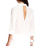 Line and Dot  white silk back cutout blouse XS new‎ Photo 1