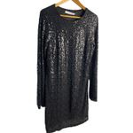 Altar'd State Alter’d State Plus Drama Sleeve Midi Black Full Sequined Party Dress‎ Size XXL Photo 2