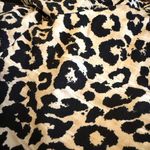 Leopard Print Zip Up Jacket Stretch Knit Casual Layer Cozy Sweater Womens Small Black Photo 7