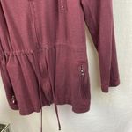 St. John  Burgundy Red Zip Long Sleeve Athleisure Sport Jacket L Photo 5