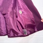 Calvin Klein  Plum Women’s Blazer with Faux Leather Collar Photo 7