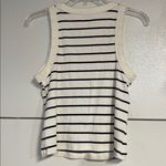 Old Navy  WOMENS BLACK WHITE STRIPED TANK TOP LARGE Photo 4