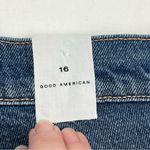 Good American Good '90s Denim Jean Cutoff Shorts Womens SZ 16 Summer Coastal NEW Photo 2