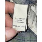 Abercrombie & Fitch  Stretch Blue Green Brown Plaid High Waist Shorts Capris Sz 4 Photo 4