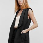 ZARA structured vest sleeveless blazer size xs black Photo 10