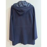 J Crew Wool Coat Italian Stadium Cloth Nello Gori Size 6 Dark Academia Preppy Blue Photo 7