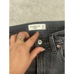 Abercrombie & Fitch the straight mid rise 25/0r black gray wash jeans Photo 2