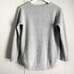 Pink Clover Marled Gray Curved Hem LS Pullover Sweater MP Photo 1