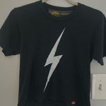 Aviator Nation  Bolt Boyfriend Tee XS - Charcoal Gray Photo 0