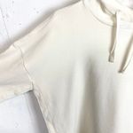 UpWest Womens Pullover Fleece Hoodie Dolman Sleeves Oversized Cream Size Medium Photo 7