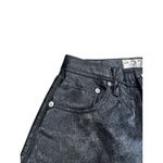 We The Free  People Phoenix Coated Skinny Jeans Size 27 Button Fly Faux Leather Photo 7