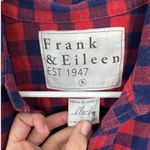 Frank & Eileen Frank & Eileen Mary Checked Flannel Shirtdress Red Blue Small Photo 4