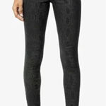 joe's jeans  Black Charlie High Rise Snakeskin‎ Print Skinny Ankle Jeans Size 26 Photo 1
