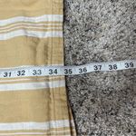 Eileen Fisher  Striped Organic Cotton Kimono Jacket Reed Yellow Small Medium S/M Photo 8