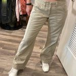 Old Navy Y2k baggy loose relaxed utility cargo pants khaki beige tan 6 medium Photo 0