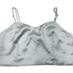 House of Harlow 1960 White Silky Stretch Back Cropped Cami Tank Top Large L NWT Photo 0