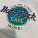 Hard Rock Cafe Vintage 90s Sz: L Sydney Australia White Crewneck Sweatshirt. Photo 7