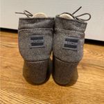 Toms  Gray Herringbone Wedge Ankle Boots size 9 Photo 2
