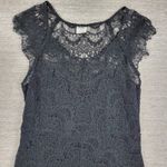 Intimately Free People Lace Slip Dress Womens Medium Black Sexy Sheer Bodycon Photo 6