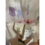 Mimi Chica floral white ruffle crop blouse long sleeve size Medium NWOT Photo 1