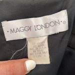 Maggy London  Dress Size‎ 6 Charcoal Gray w/leaf stitching. Photo 4