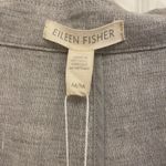 Eileen Fisher lightweight organic linen sparkle shaped blazer in Pearl (gray) Photo 7