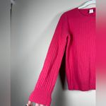J.Crew  Wool Cashmere Blend Crew Neck Cable Knit Sweater Size M Pink Photo 4