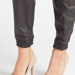 Spanx Black Faux Leather Jogger Pants Plus Size 1X Photo 2