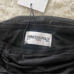 Princess Polly NWT  Meredith Ruched Mini Skirt Black Photo 5