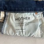 Mother High Waisted Rascal Ankle Slit Flip Zip Fly Blue Denim Jeans Size 26 Photo 11