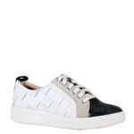 Diba True NIB Yuli Ana Mixed Media Sneakers in Black/White Leather Size 8 White Photo 1